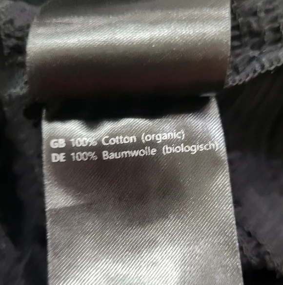 Samsoe Samsoe Black Cotton Puff Sleeve Top w/Smocking | Size Large - Picture 7 of 8